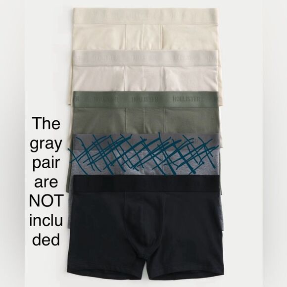 Hollister Boxer Brief Set NEW 4 Pair Large Classic Length - Picture 4 of 9